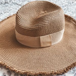 Pink Lily Sun Hat (worn once!)